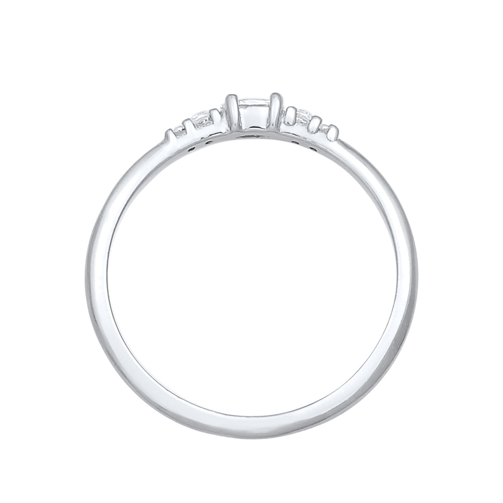 Elli Elli Bague Femmes Marquise Élégante Fiançailles avec Cristaux de Zirconium en Arg Bague
