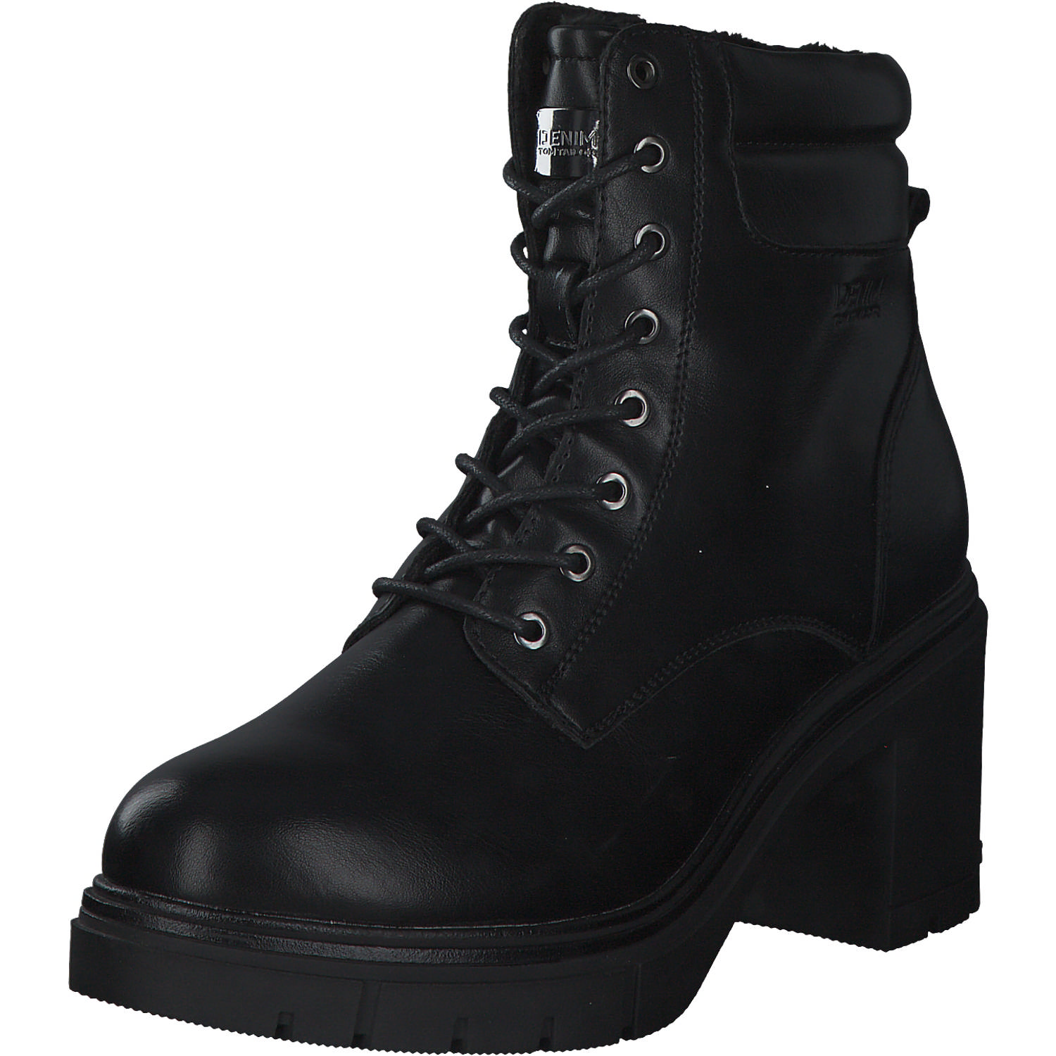 Tom Tailor 4295702, Plateau-Stiefeletten, Damen, black black