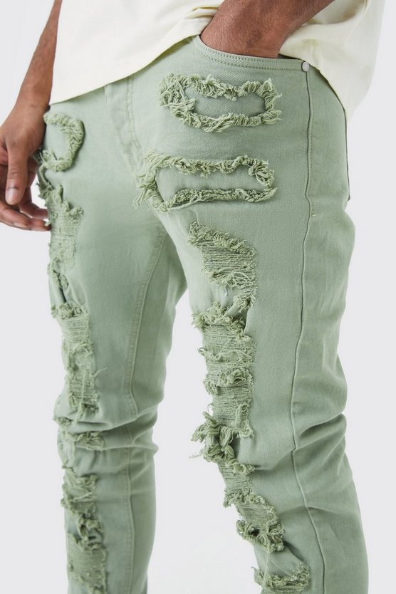 Tall Skinny Stretch Jeans mit Rissen
