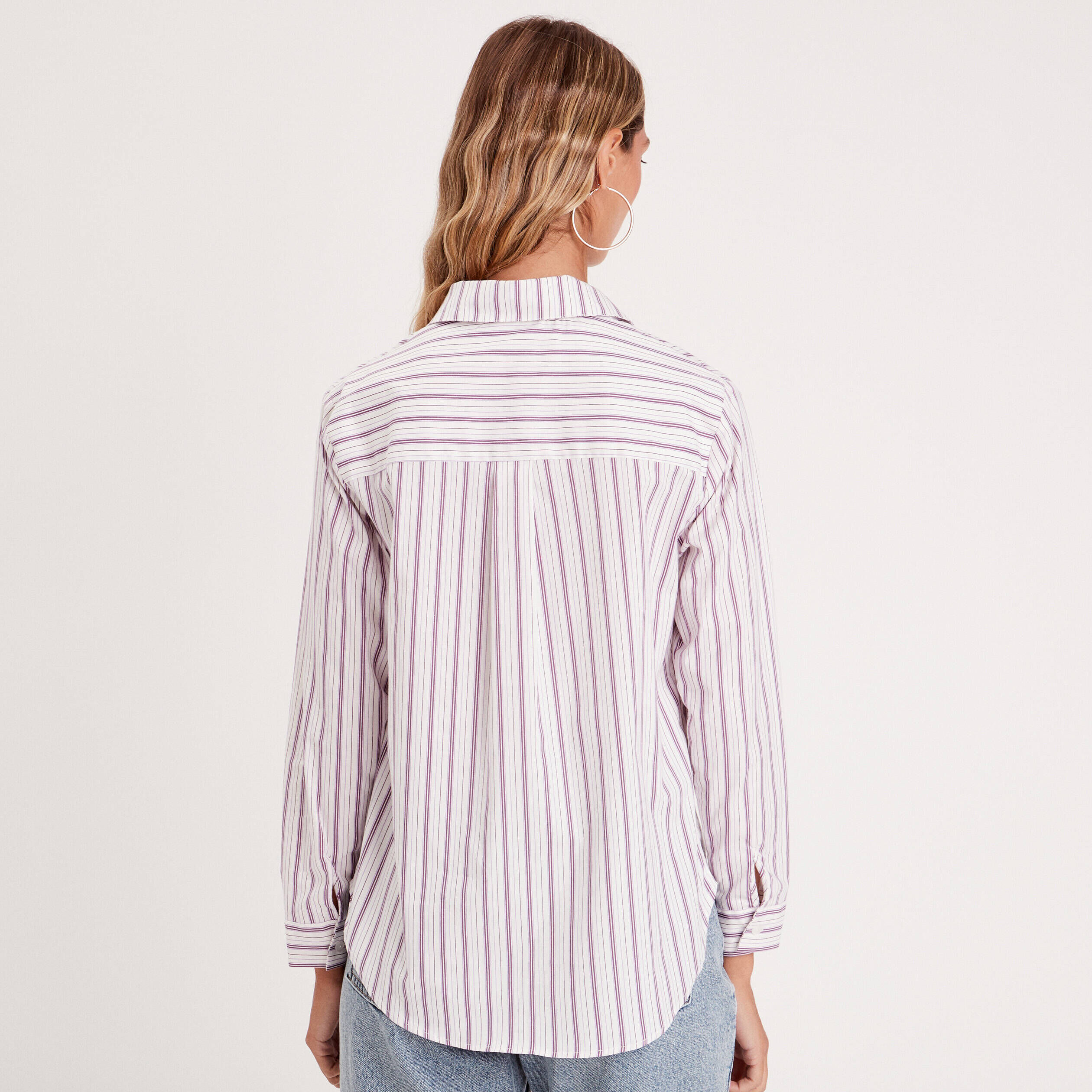Chemise manches longues blanc femme | Cache Cache