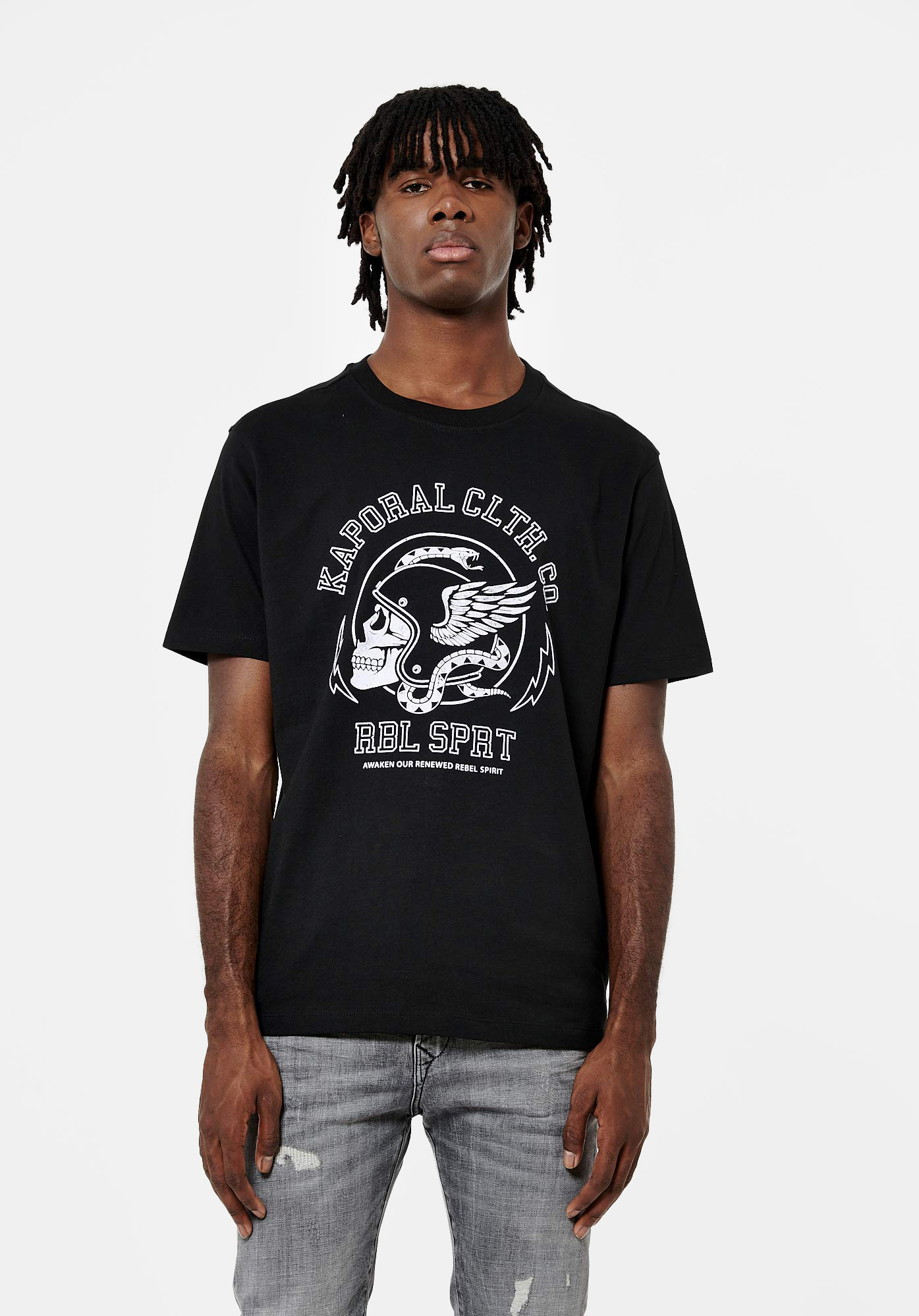 CONOR  T-shirt noir Homme en 100% coton