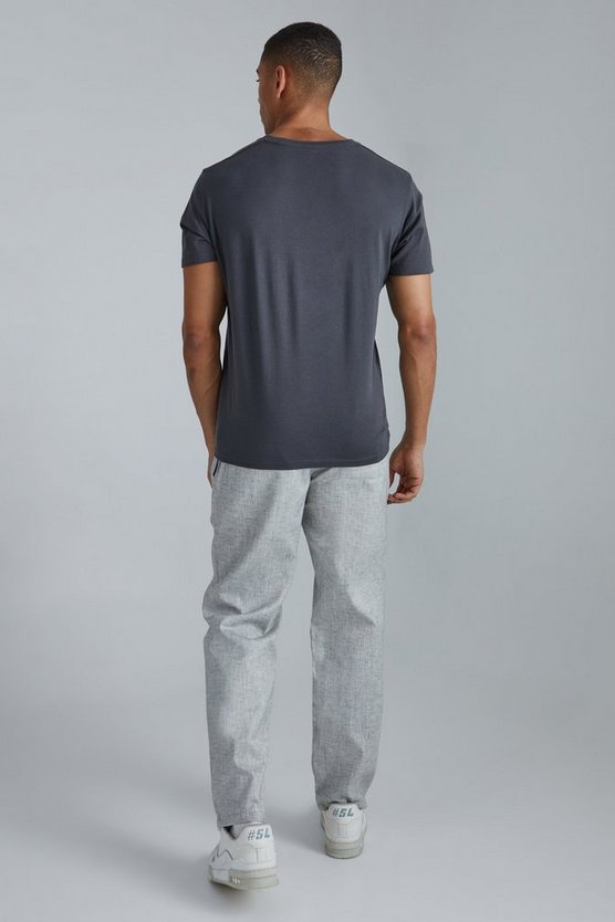 Gerade Hose mit elastischem Bund