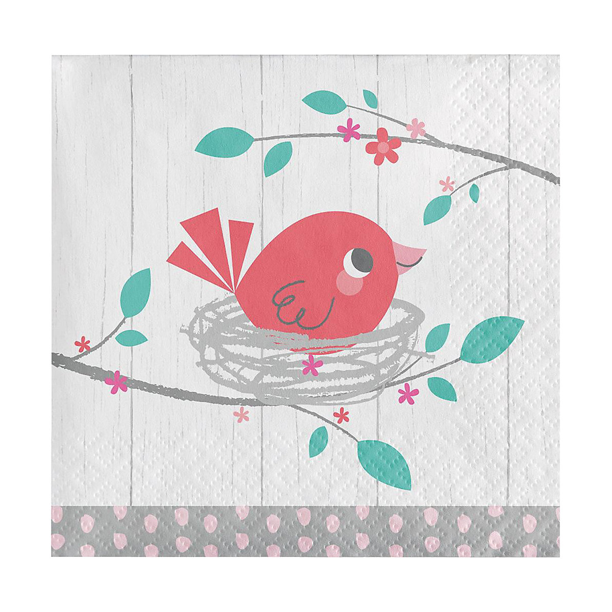 Servietten Hello Baby Girl, 25 cm, 16 Stück