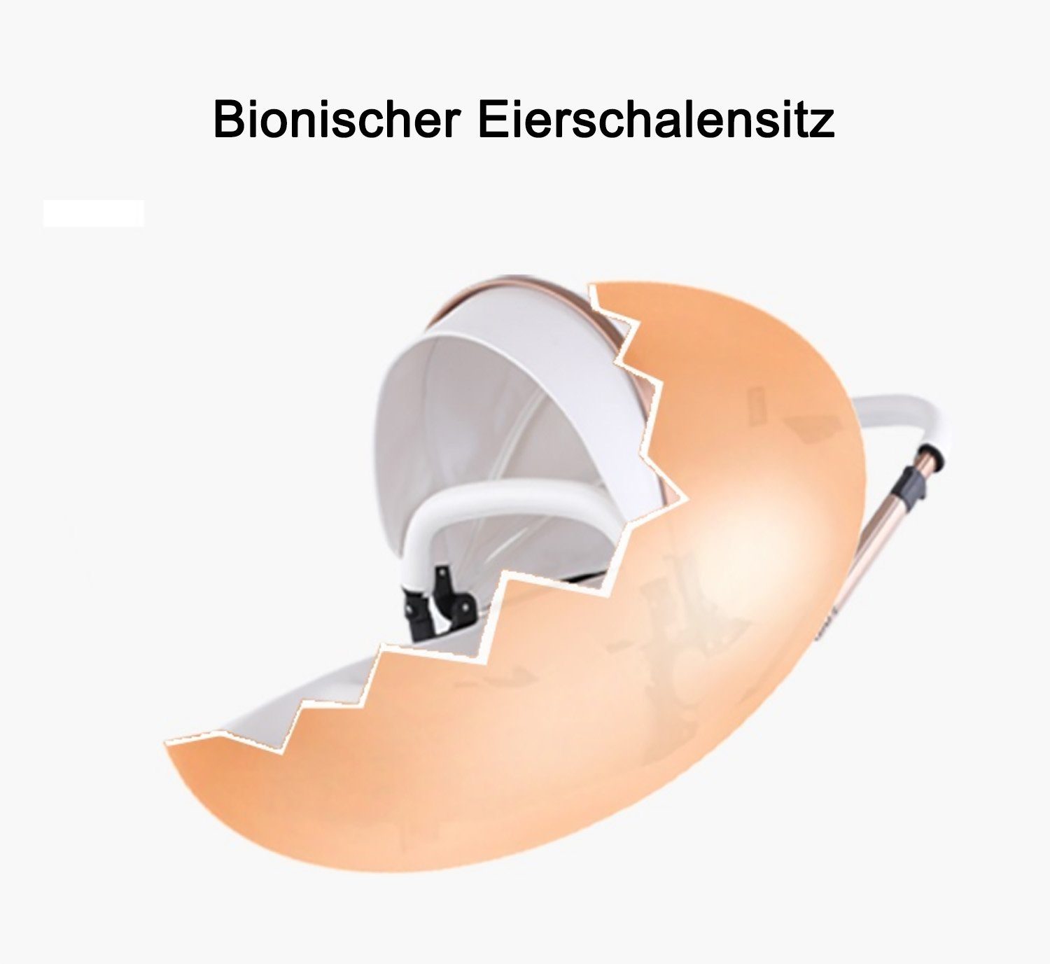 TPFLiving Kombi-Kinderwagen Babyschale Baby, Buggy Babywanne Kinderwagen 3 in 1 inkl. Stauraum Kunstleder Schwarz