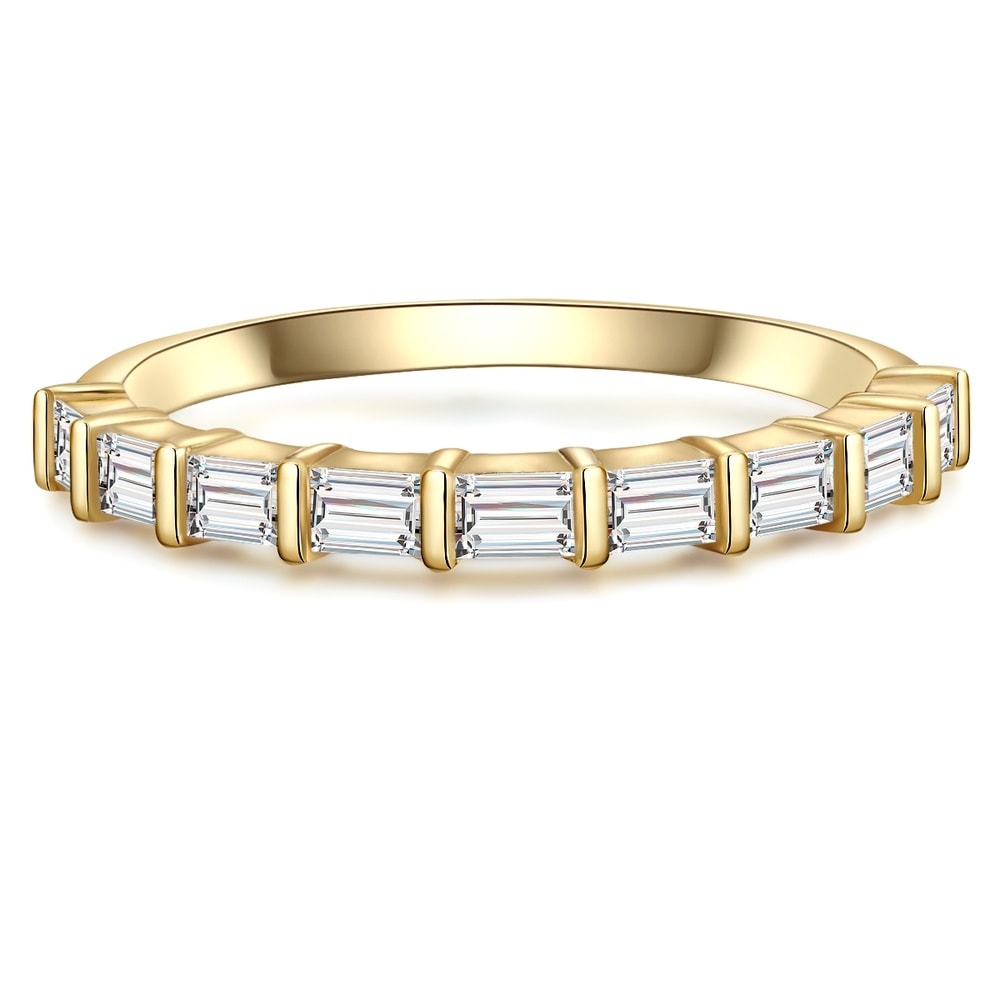 Glanzstücke München Bague en argent Argent sterling Oxyde de zirconium (CZ) en Or jaune Bague