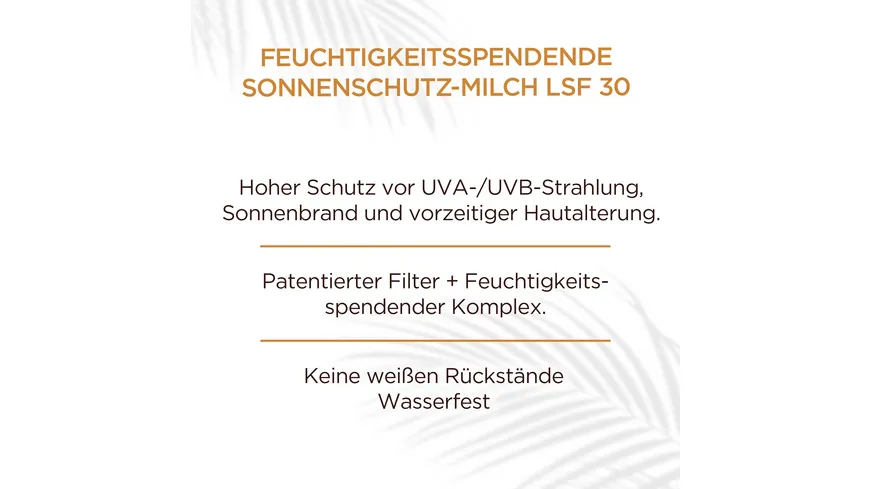GARNIER Ambre Solaire Milch LSF 30 - UV-Schutz der Feuchtigkeit spendet und vor Sonnenbrand und Hautalterung schützt 200 ml