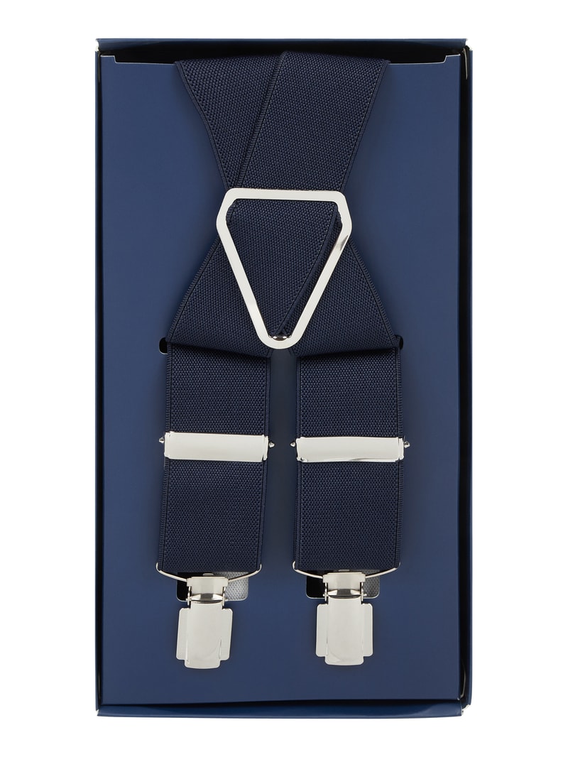 Hosenträger in X-Form in marineblau