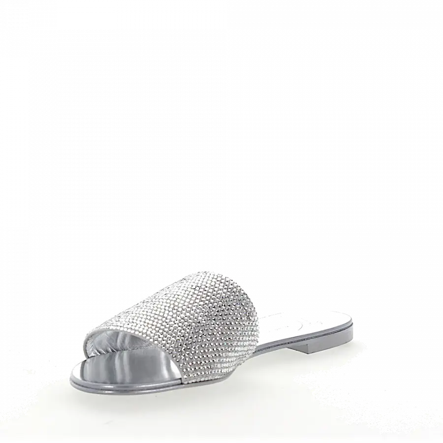 Giuseppe Zanotti - Sandalen ROLL 10 Strass hellgrau silber - silber