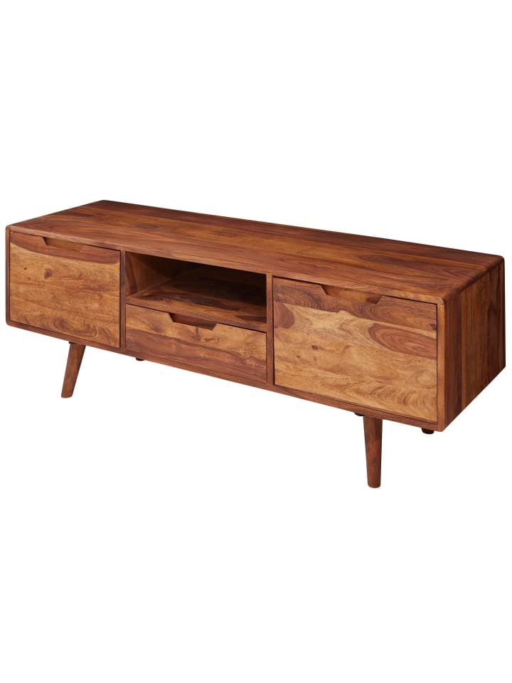 KADIMA DESIGN HiFi Lowboard Massivholz Landhaus TV Kommode 135x51x45cm, günstig kaufen onesize
