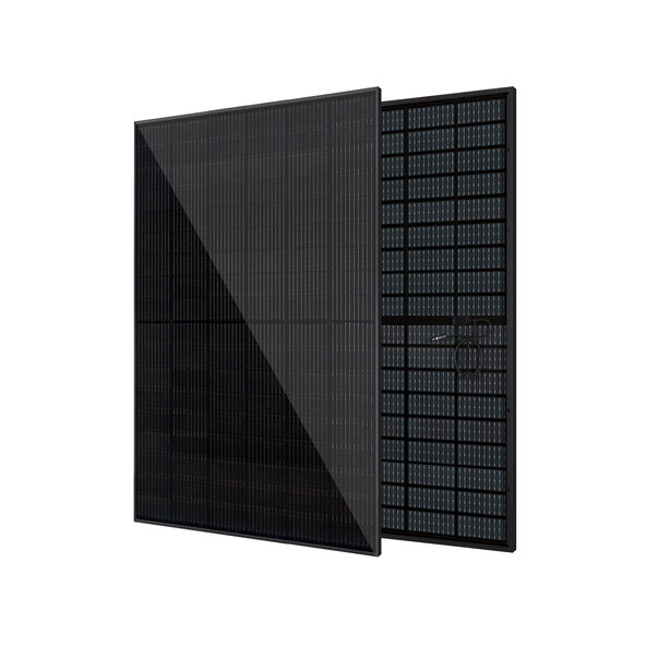 Bifaziales Balkonkraftwerk 900W / 800W inkl. Wandhalterung für Geländer eckig