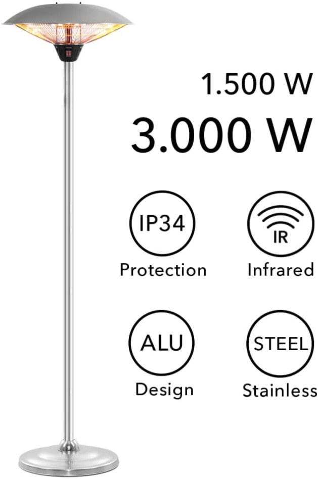 Trotec 1410003933 IRS 3020 Design Heizgerät 3000 Watt