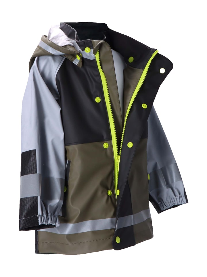 Sterntaler Funktions-Regenjacke ungefüttert uni in dunkelgrün günstig kaufen
