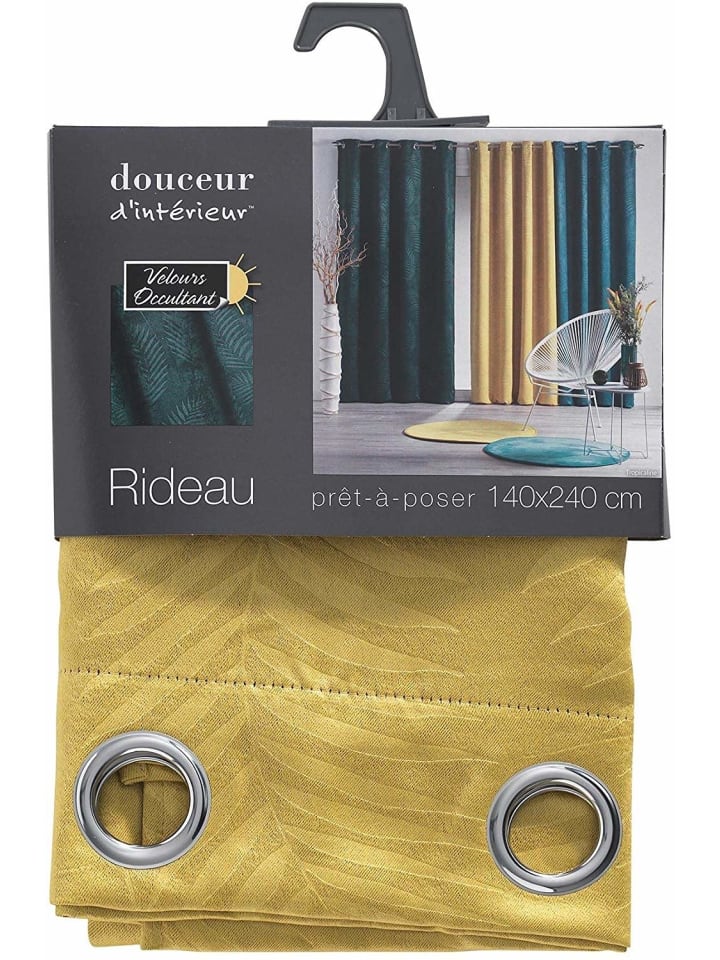 Douceur d’Intérieur Verdunkelungsvorhang in gelb günstig kaufen onesize