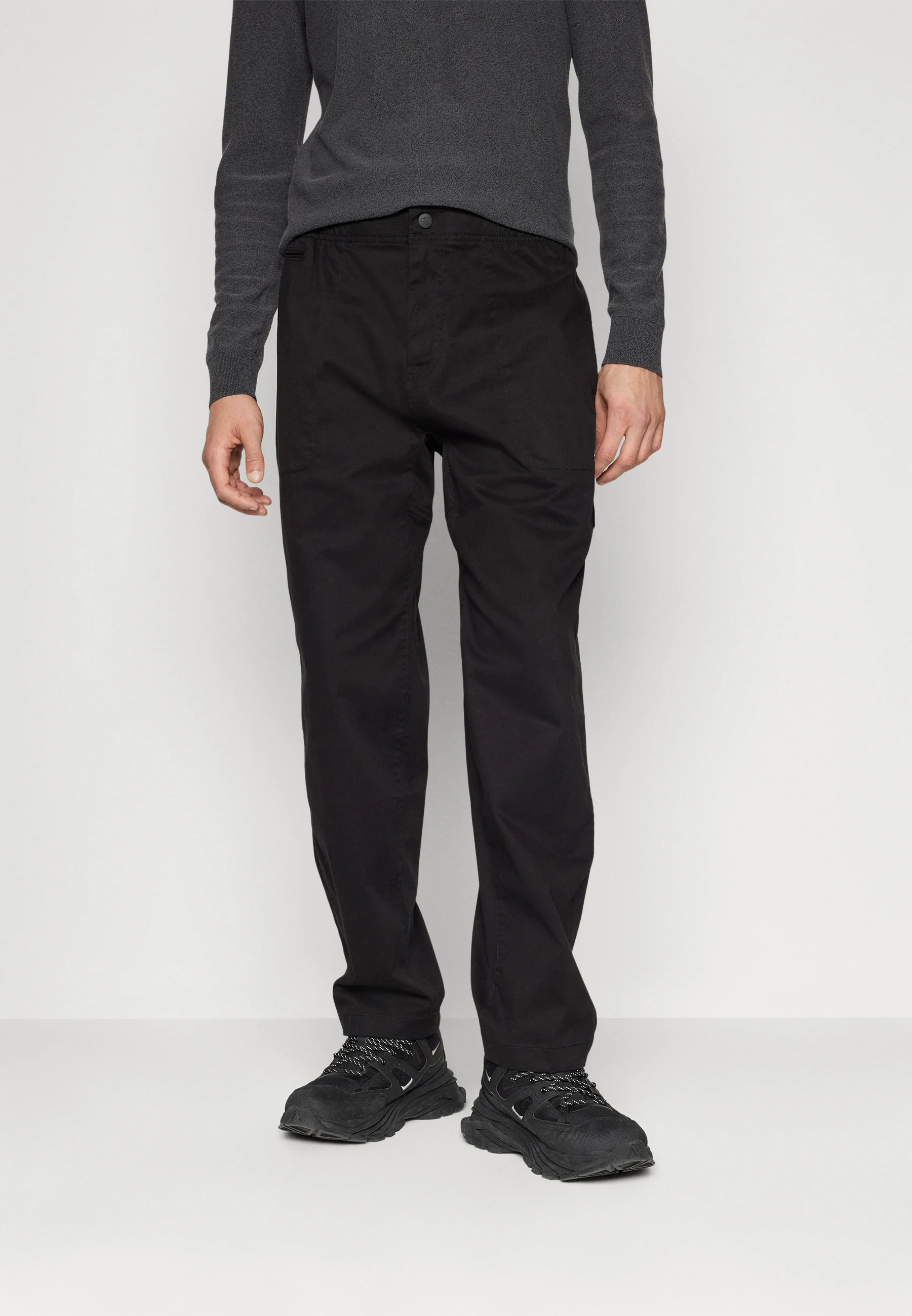 Calvin Klein Jeans BADGE TRIM PANT - Pantalones
