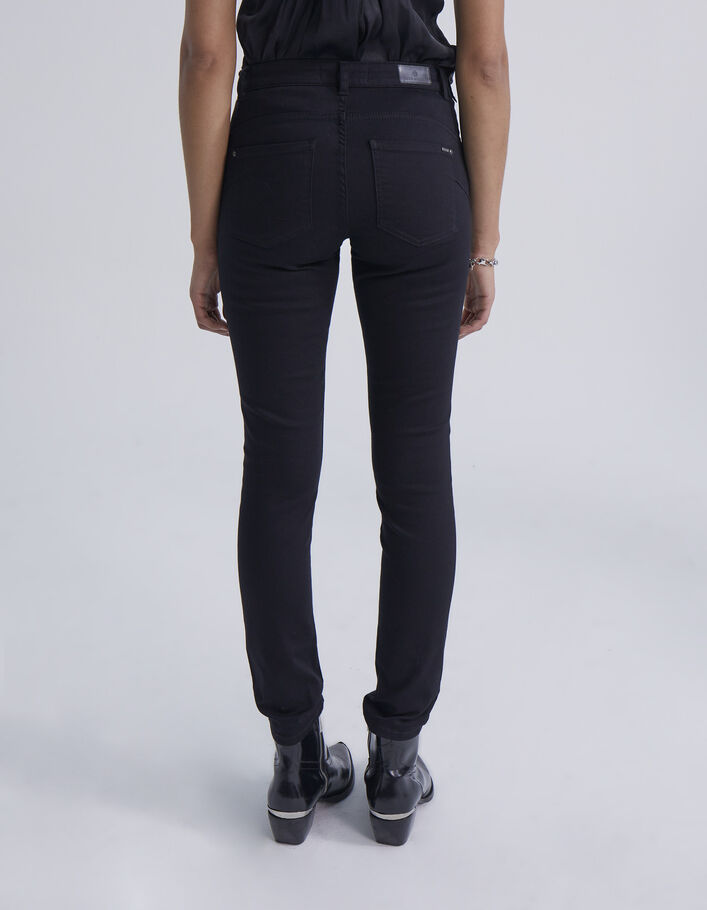Jean slim noir effet sculpt up clous côtés Femme