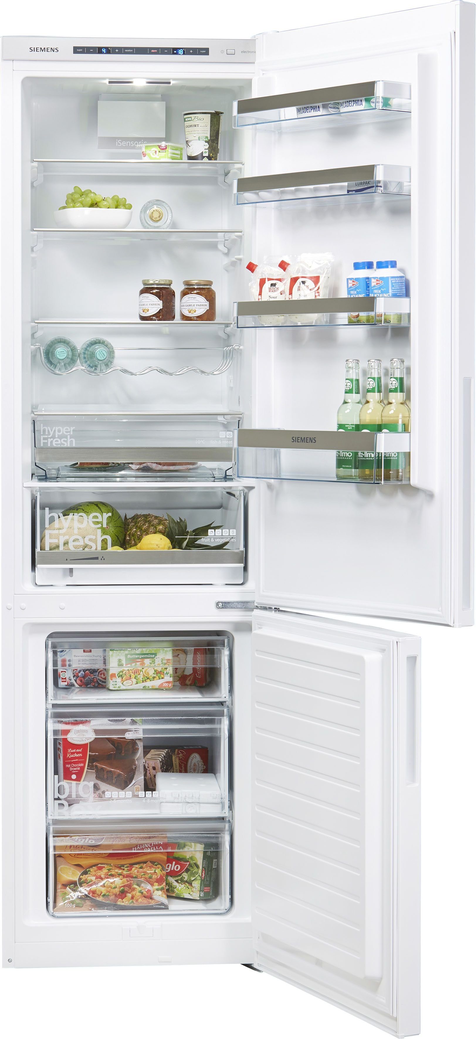 SIEMENS Kühl-/Gefrierkombination KG39EAWCA, 201 cm hoch, 60 cm breit