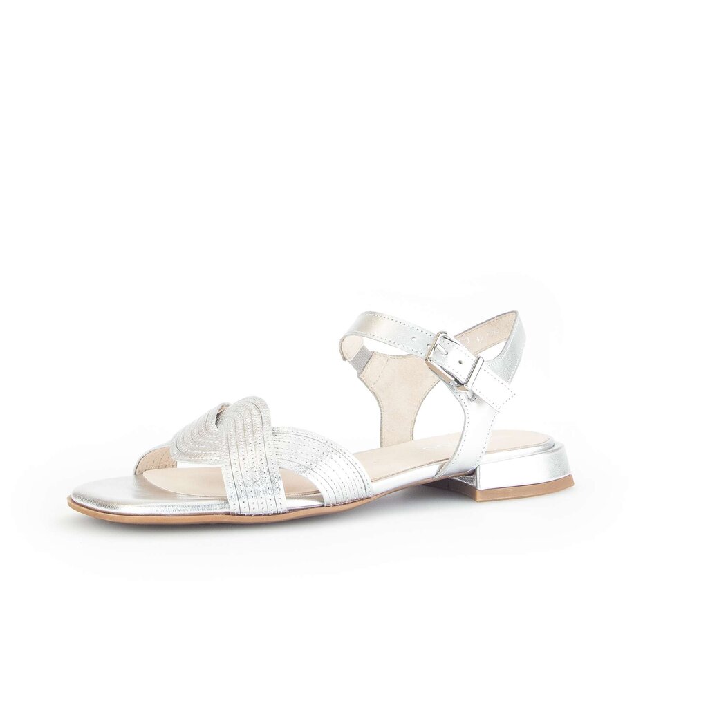 Gabor comfort Riemchensandale silber
