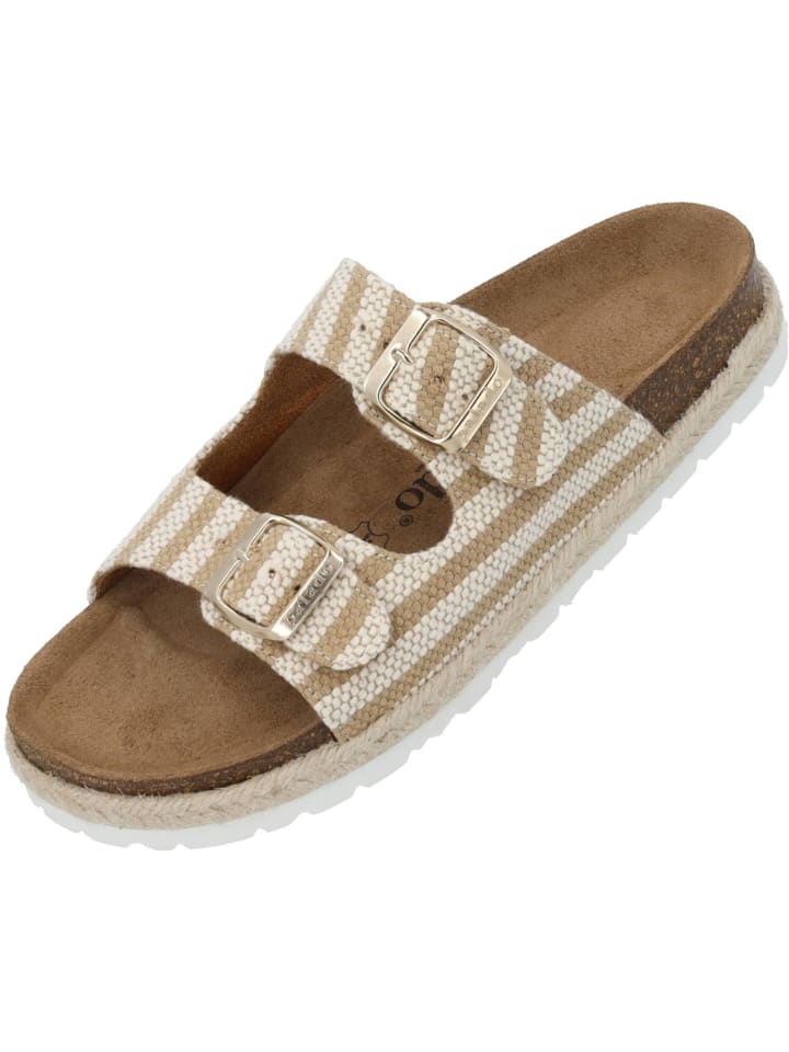 palado Pantoletten in Weiß Beige günstig kaufen