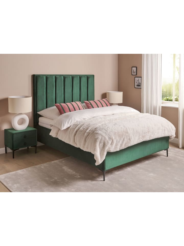 Beliani Schlafzimmer Set SEZANNE in Grün/Schwarz günstig kaufen onesize