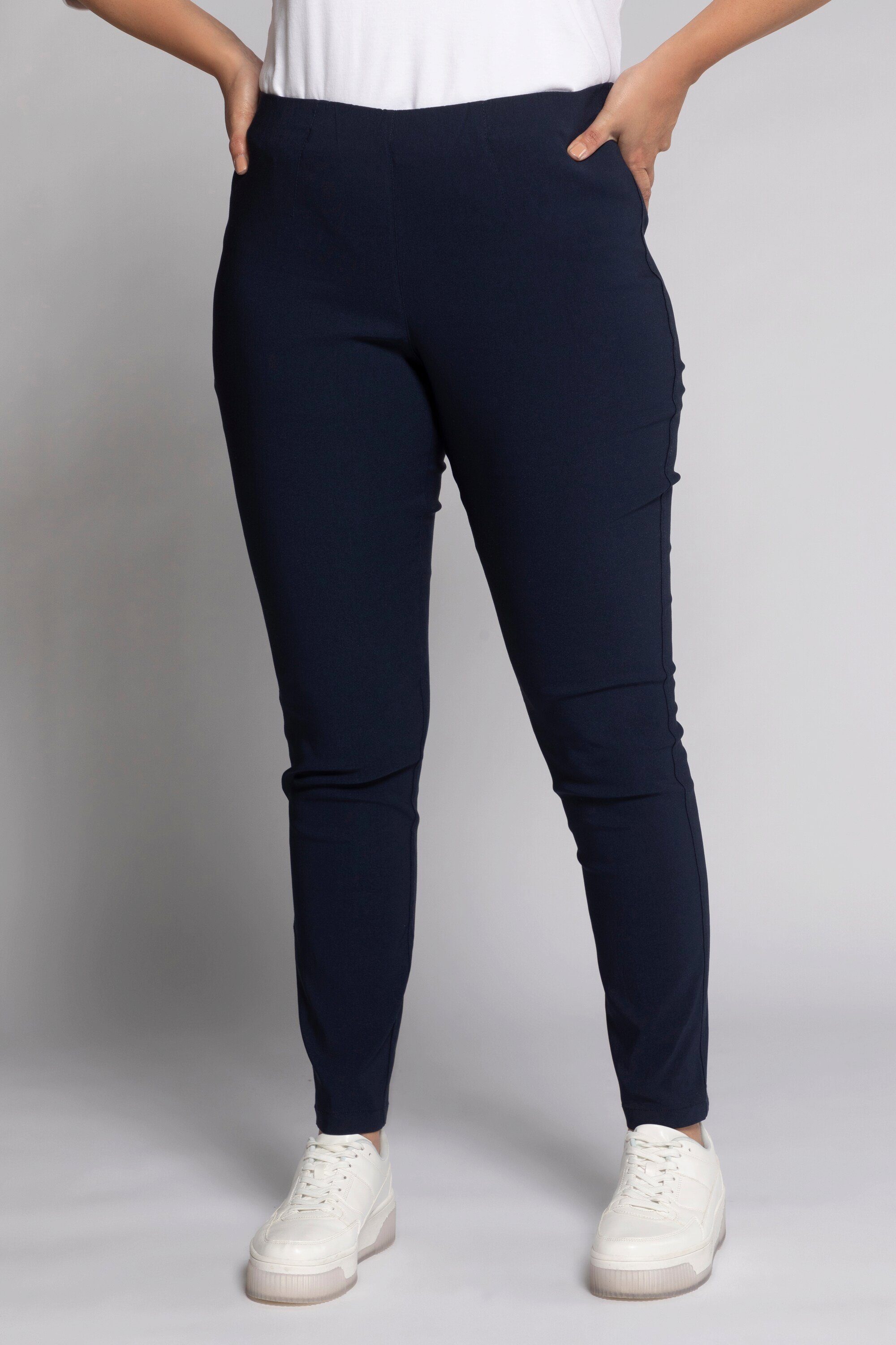 Ulla Popken Funktionshose Bengalinhose Sienna schmales Bein Gummibund