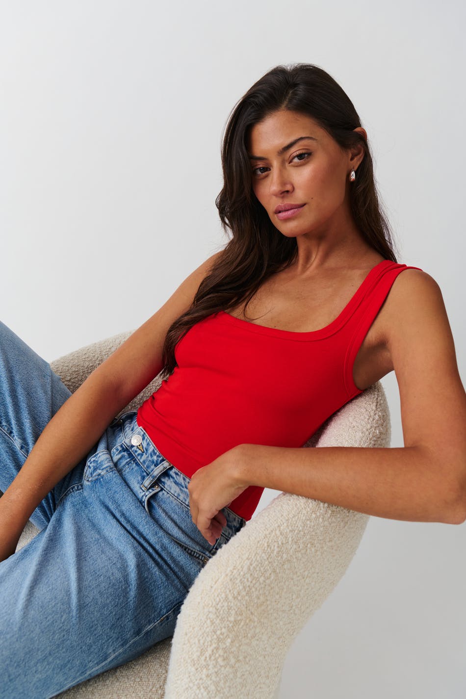 Square neck tank