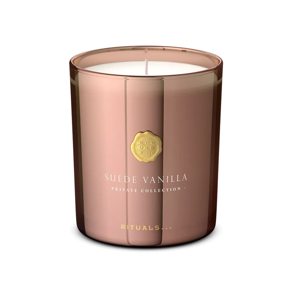 Bougie parfumée de luxe à la vanille et au daim, Collection Privée, 360 g