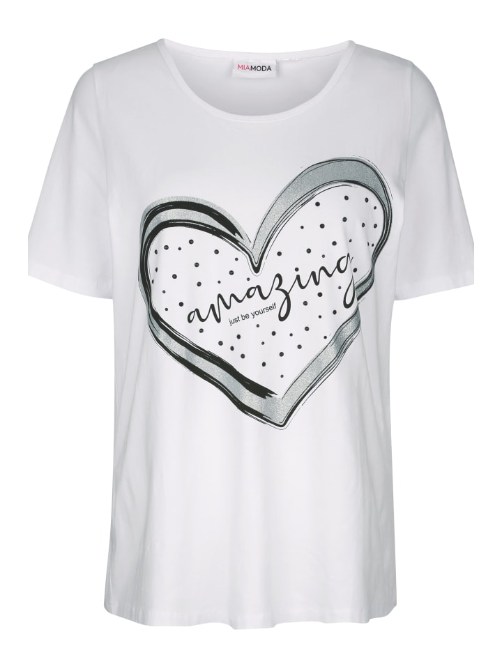 MIAMODA Shirt in weiß günstig kaufen
