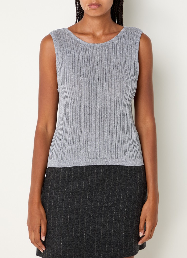 Canotta Kristen in maglia fine di Modström con lurex