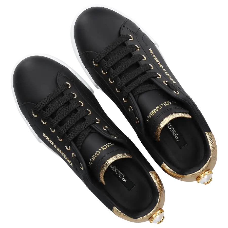 Dolce & Gabbana - Sneaker low PORTOFINO Nappaleder - schwarz