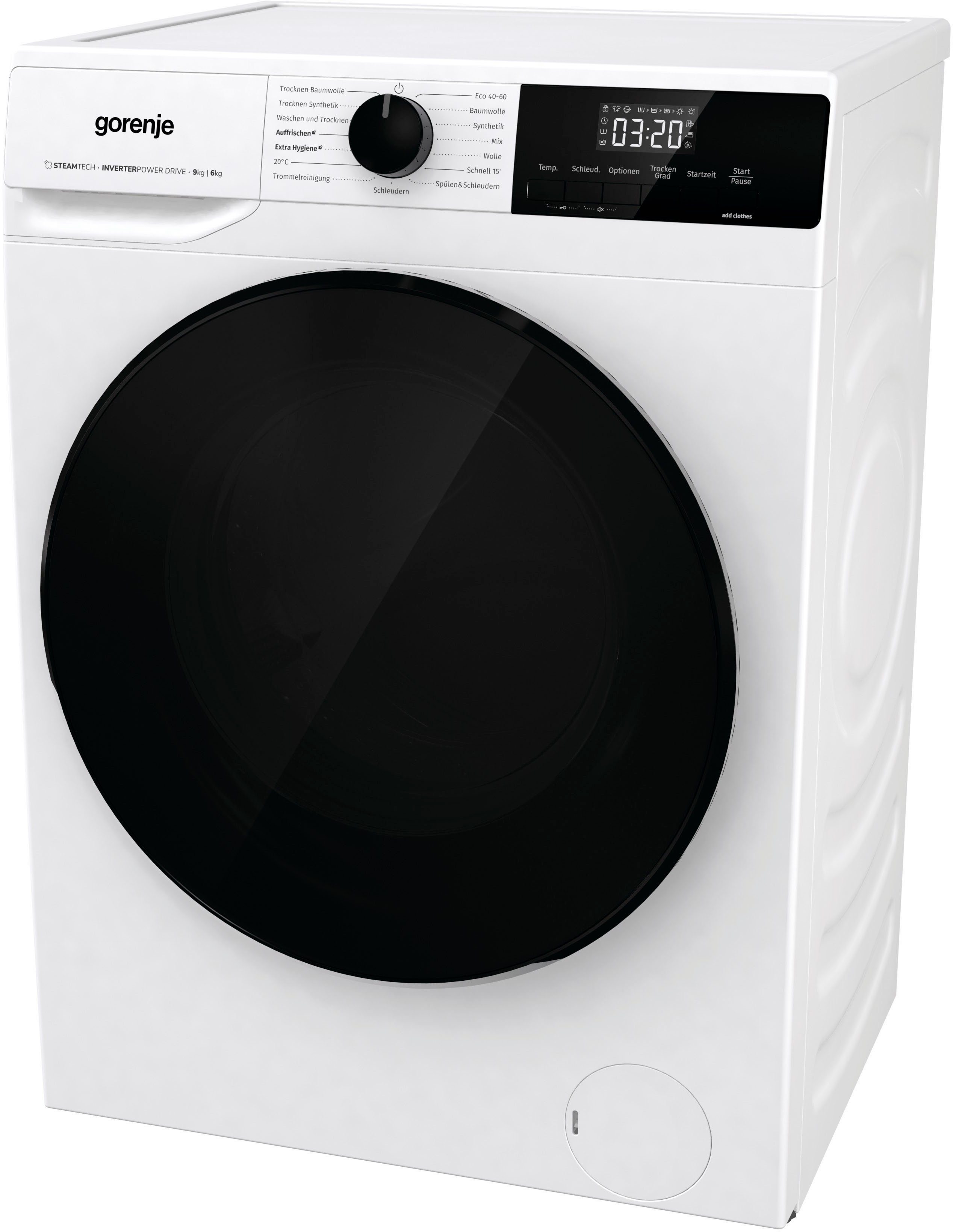 GORENJE Waschtrockner WD2A 964 ADPS/DE, 9 kg, 6 kg, 1400 U/min