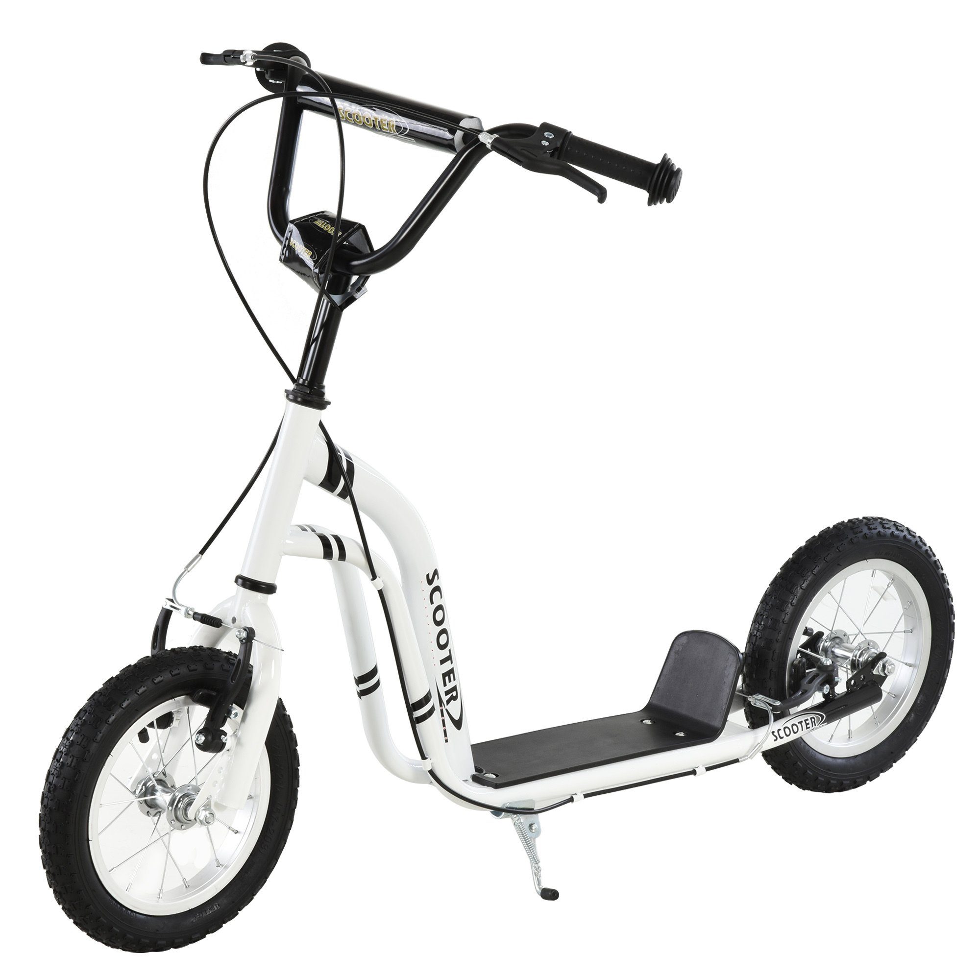 HOMCOM Scooter Tretroller mit Handbremse