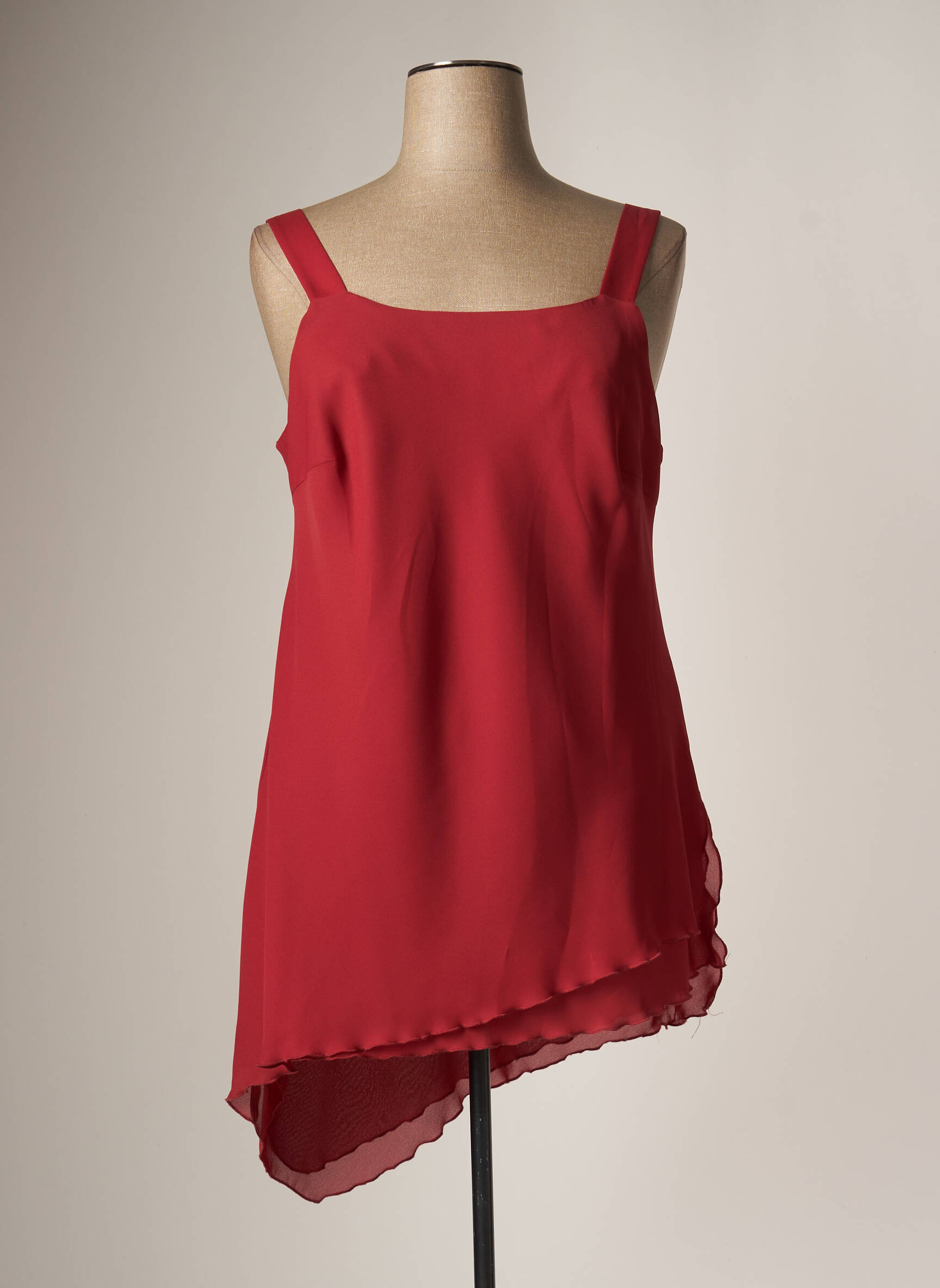 Jean Delfin Tuniquesansmanche Femme couleur rouge