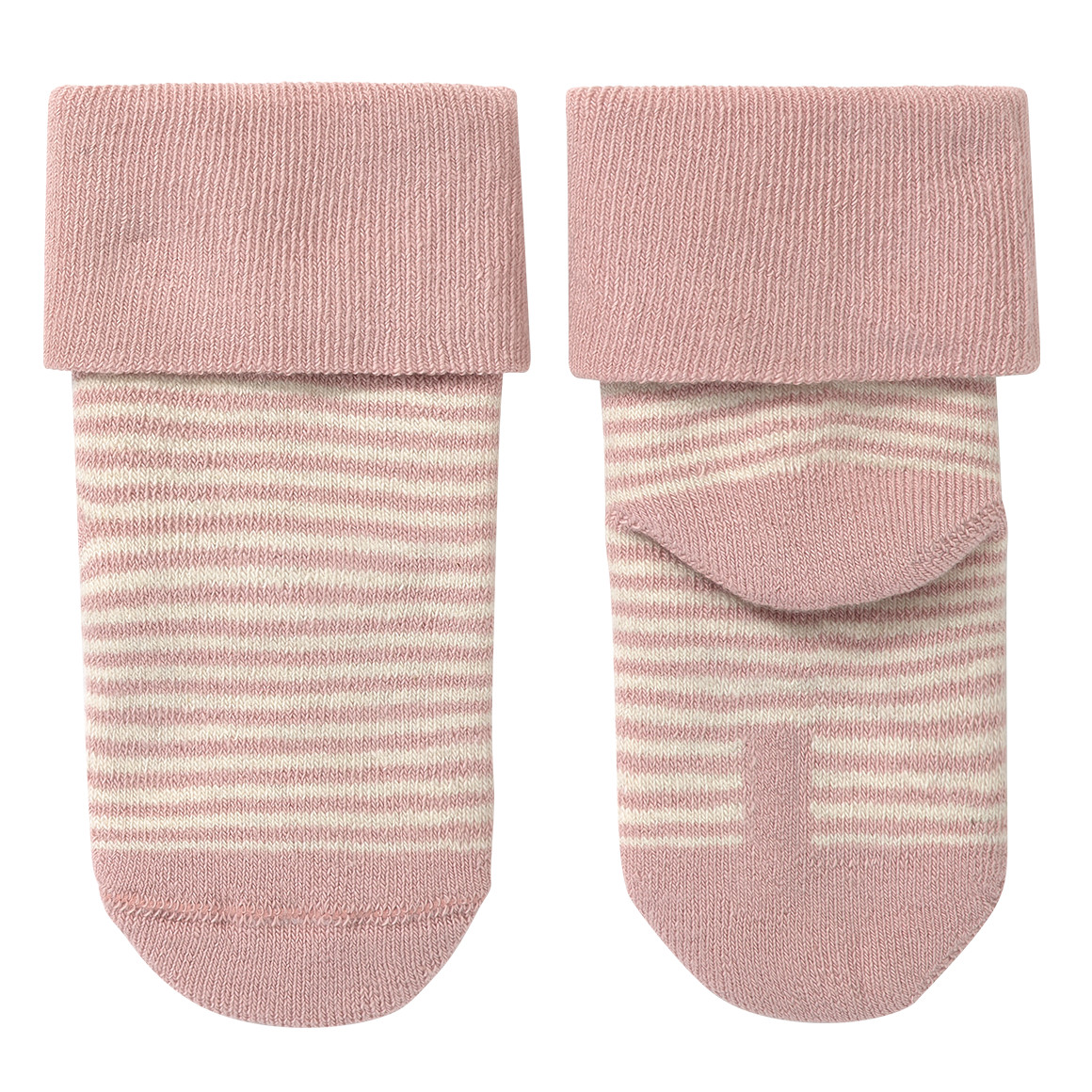 2 Paar Newborn Socken mit Umschlagbündchen