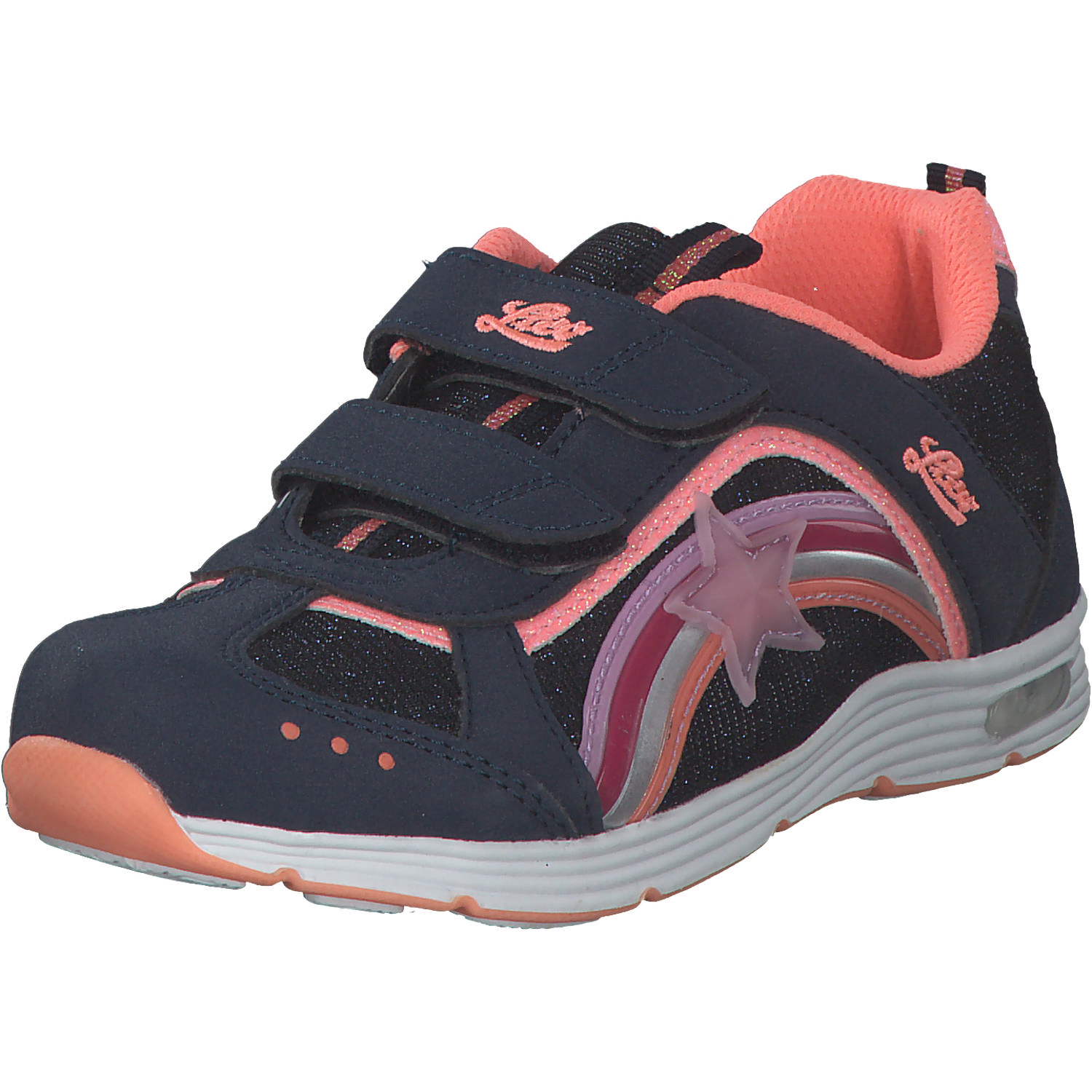 Geka Rainbow V Blinky, Sneakers Low, Kinder, Pink