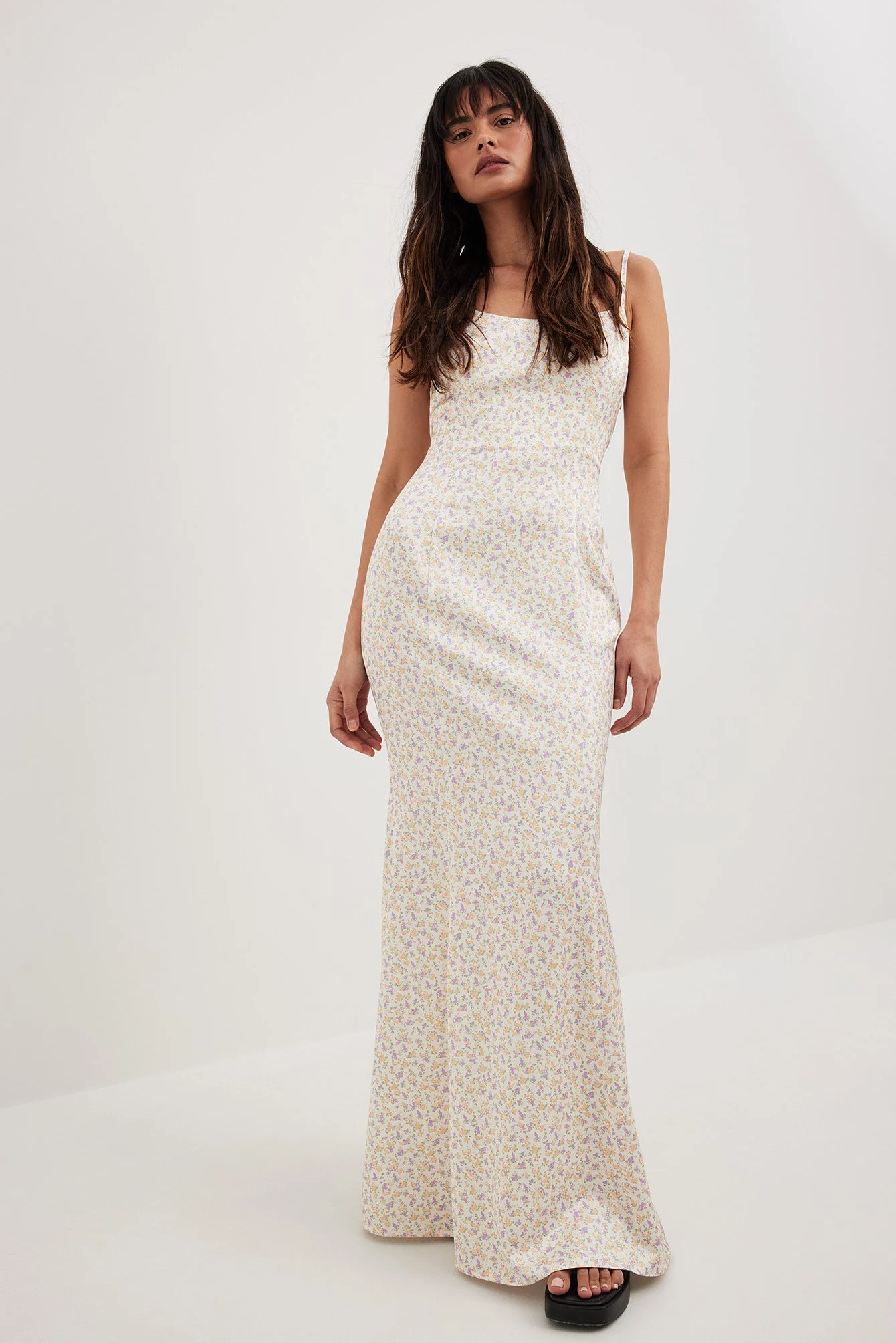 Meerjungfrauen-Maxikleid aus Satin