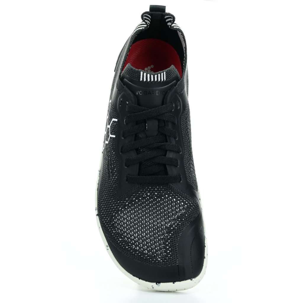 Vivobarefoot Geo Racer Knit L Obsidian Textil sportliche Barfußschuhe