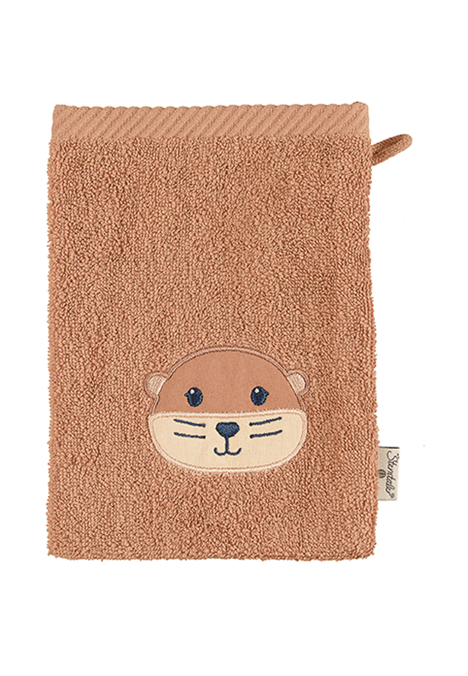 GOTS 2er-Pack Waschhandschuh Otter Otti, Frottee