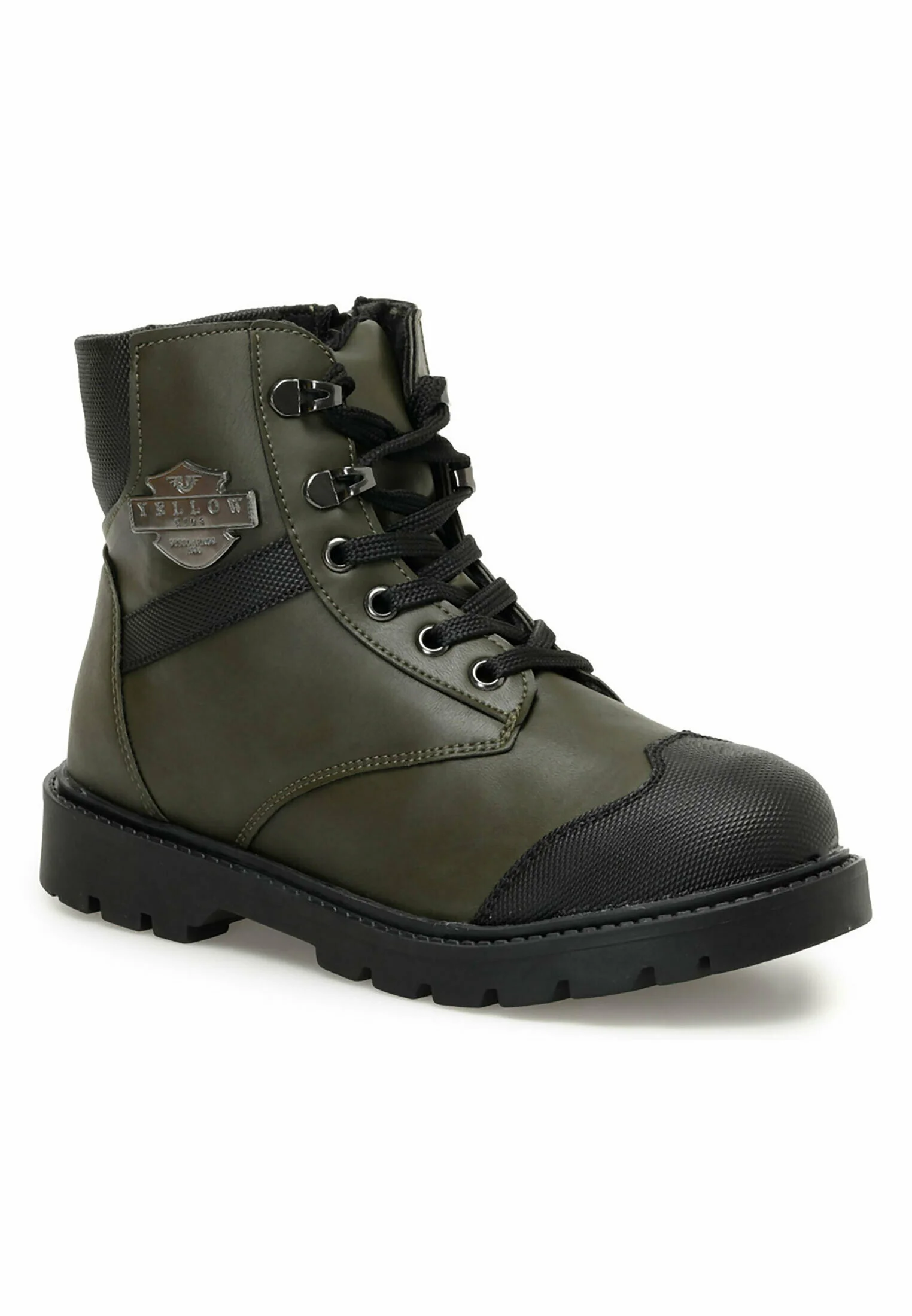 Botines con cordones UNISEX COOL 2PR para niños amarillos