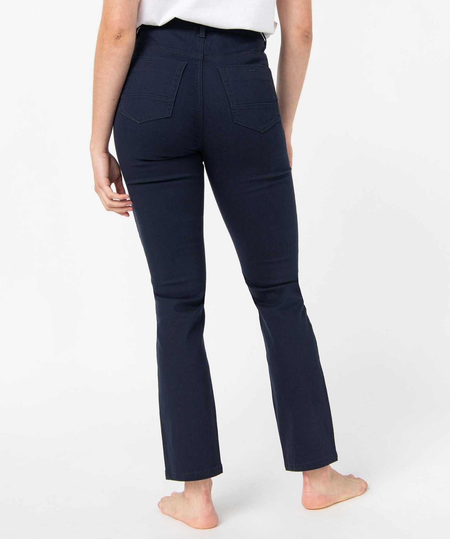 Pantalon femme coupe Regular taille normale - L26 marine | GEMO