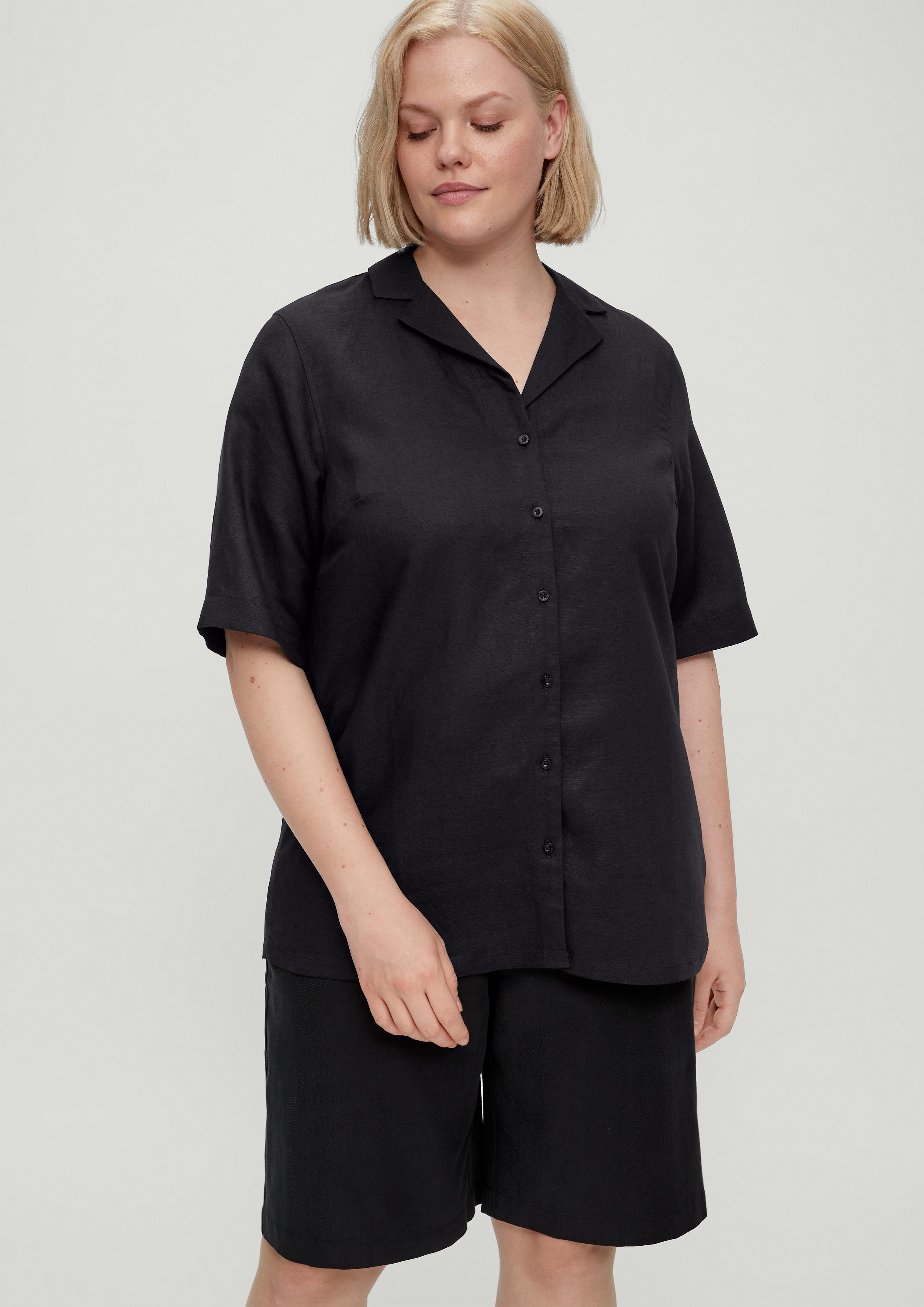 Bluse aus Leinen und Viskose  2130981-9999