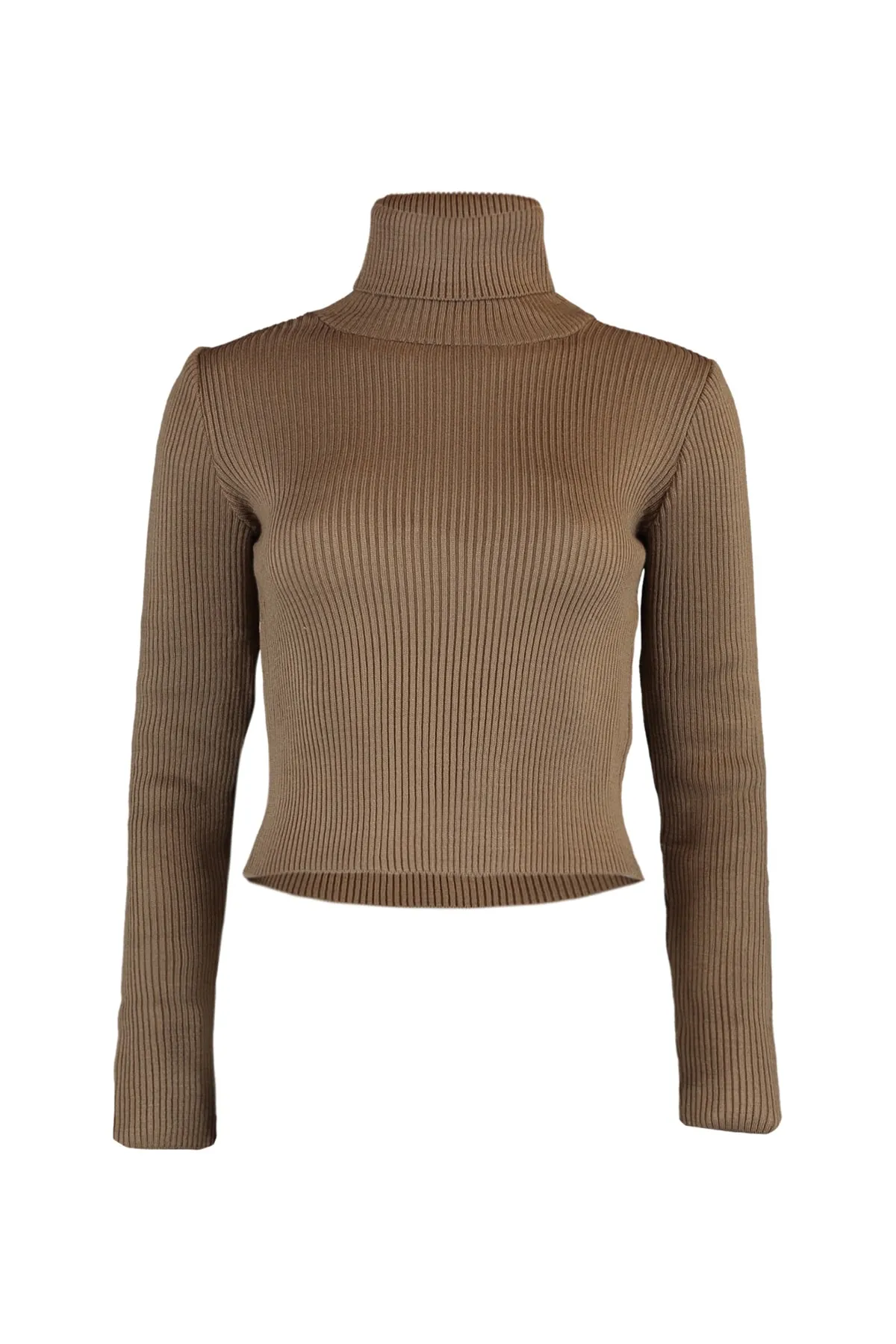 Trendyol Collection  Brauner Basic Rollkragenpullover TWOAW21KZ1279