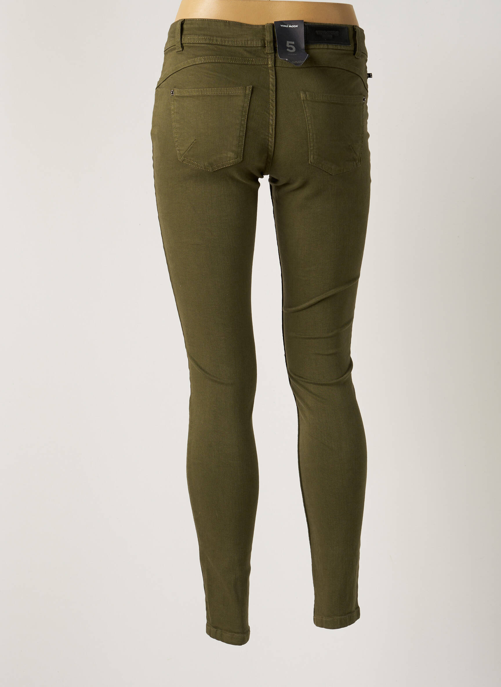 Vero Moda Jeans Coupe Slim Femme couleur vert