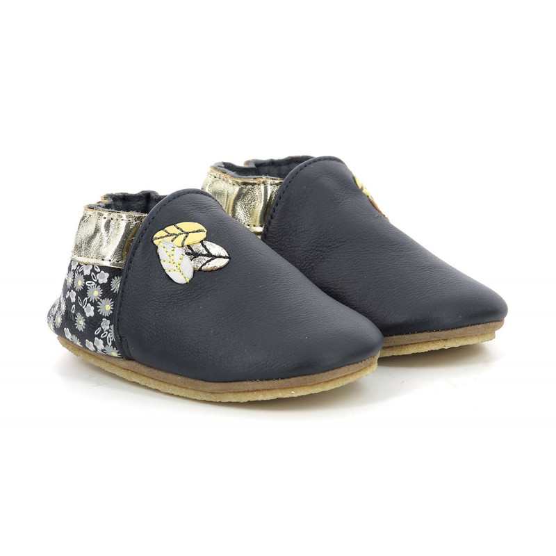 Chaussons cuir tannage végétal Leaf Season Crp