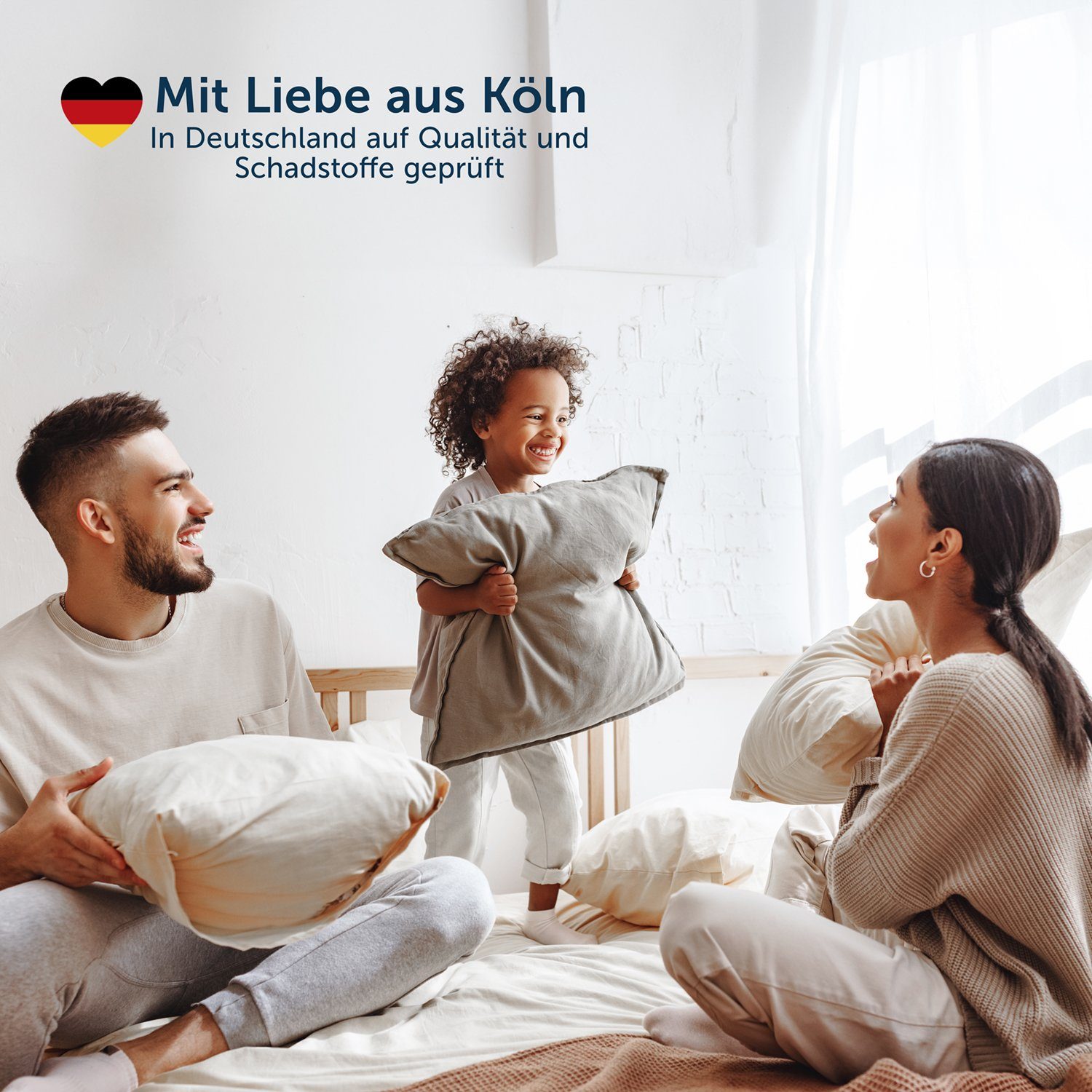 Matratzenschutzbezug Matratzenbezug für Allergiker, Topper Bezug Blumtal, Milbenbezug, Matratzenschutz Encasing, atmungsaktiv und wasserdicht