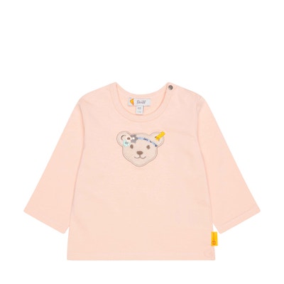 T-Shirt langarm, rosa für Mädchen