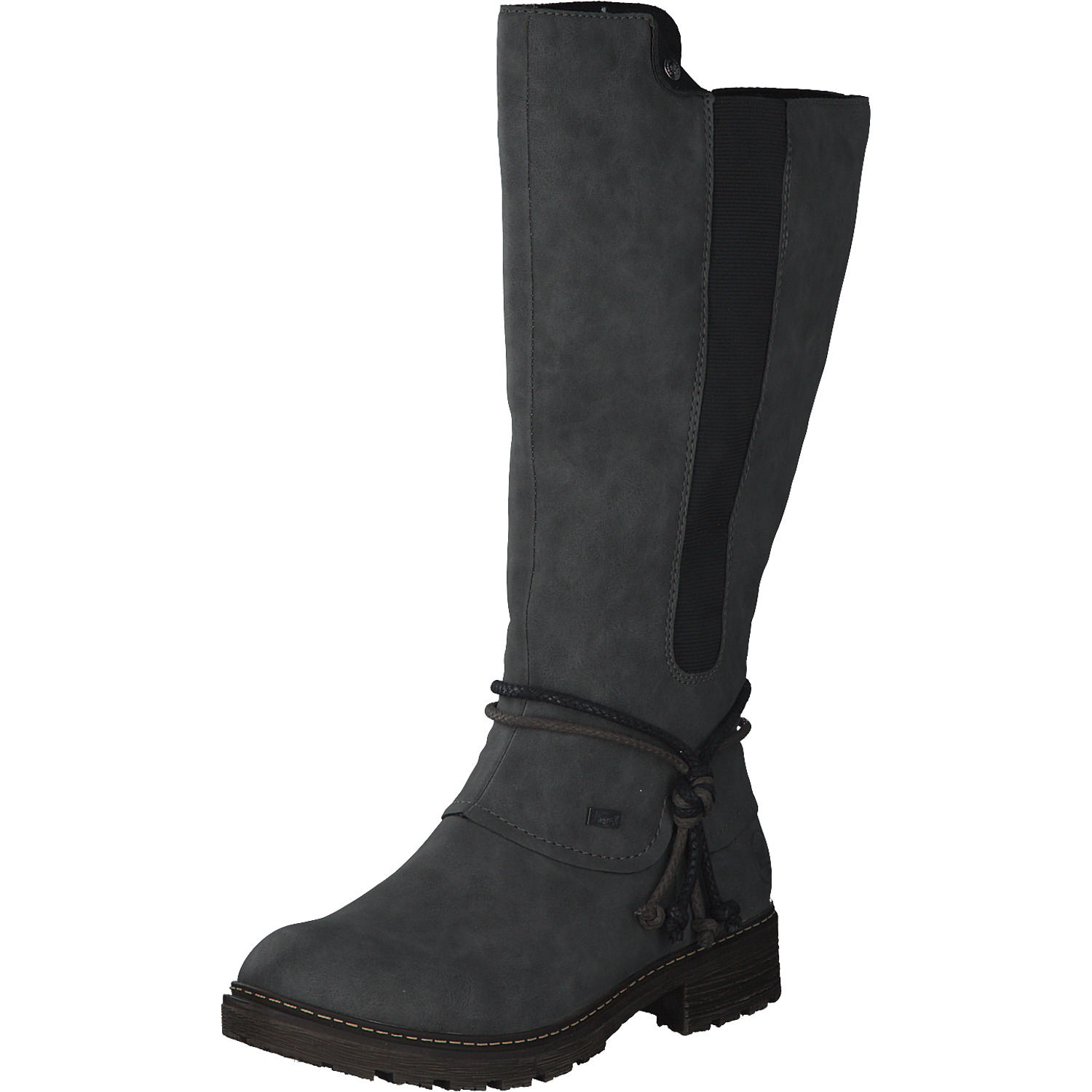 Rieker Z4774, Overknee-Stiefel, Damen, Grau