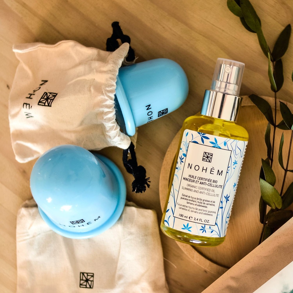 nohèm Trousse  minceur (huile Grand Nord et ventouse ) Coffret routine Bio minceur et anti-cellulite