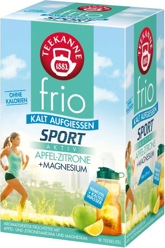 TEEKANNE Frio Sport Apfel-Zitrone mit Magnesium Tee 18 Stück à 2.5 g