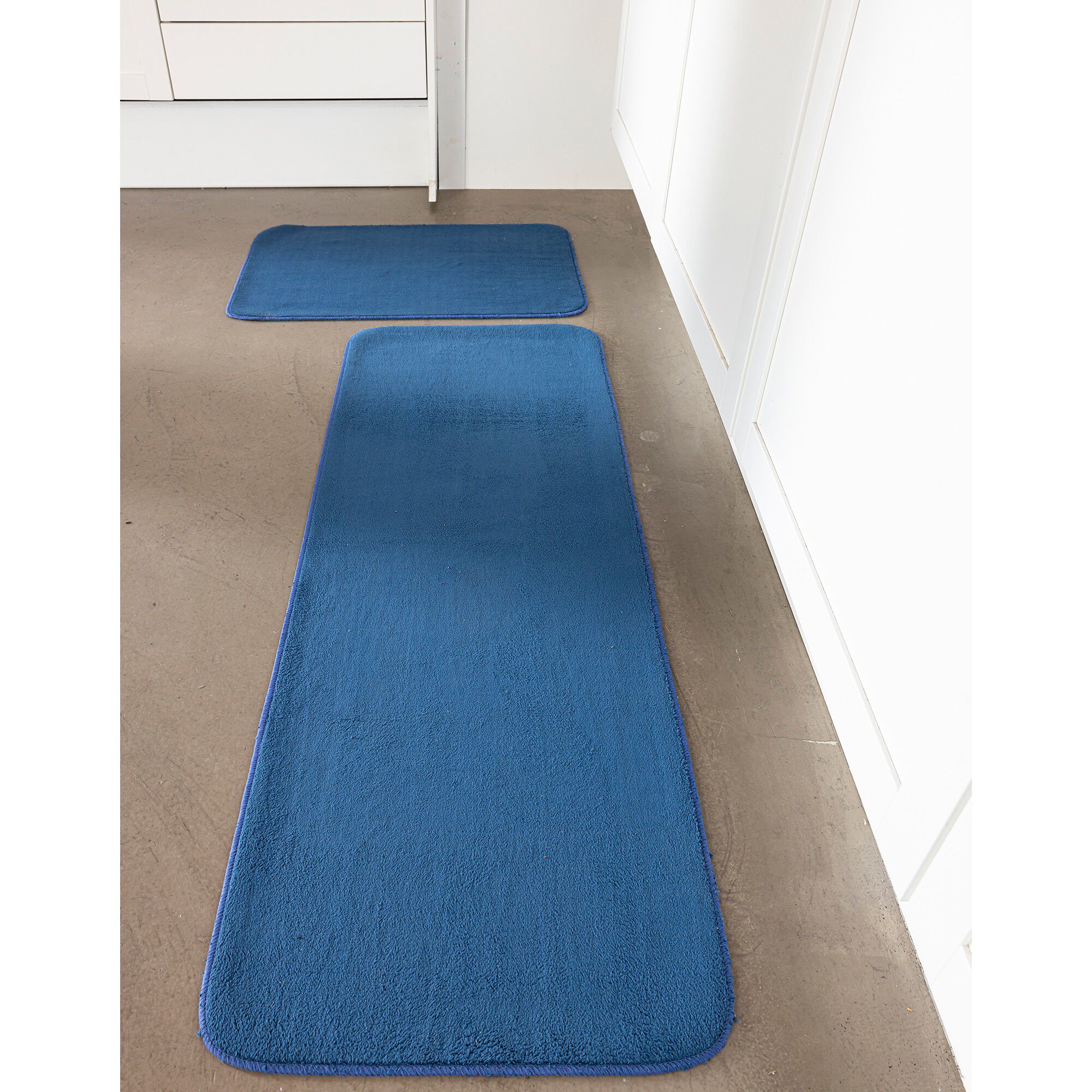 Tapis de cuisine microfibre absorbante unie