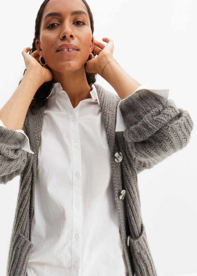 Strickjacke mit Taschen